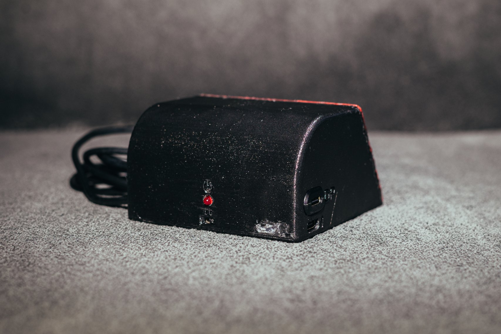 Rear-view of a small home-made speaker